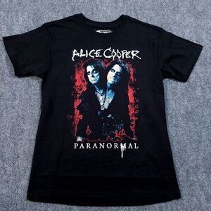 Alice Cooper Band T Shirt Paranormal Black‎ Size Large Glam  Rock Metal